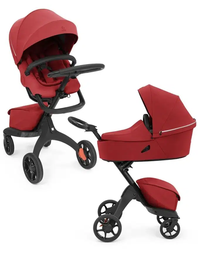 Коляска 2в1 Stokke XPLORY X Black/Ruby red 571404/572104